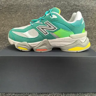 New Balance 9060 Teal Lime Yellow sneakers à semelle épaisse