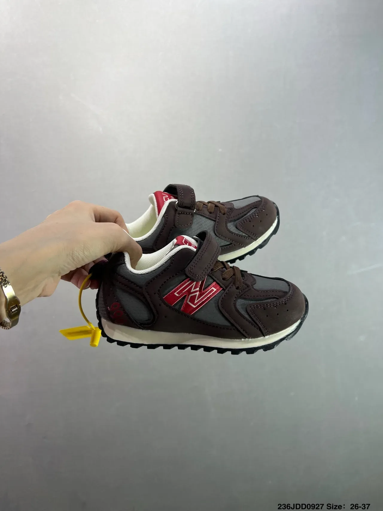 New Balance 996 Brown Red Kids Lifestyle Sneakers 24