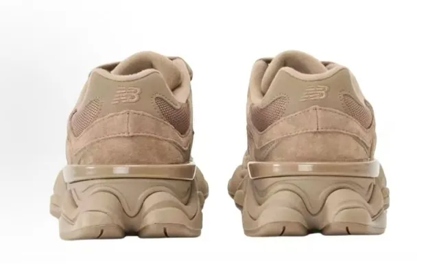 New Balance Beige Monocromatique Suede Et Mesh Upper Chaussures Chunky 3