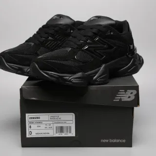 New Balance Black Monochrome Sculpted Chunky Midsole Lifestyle Sneakers
