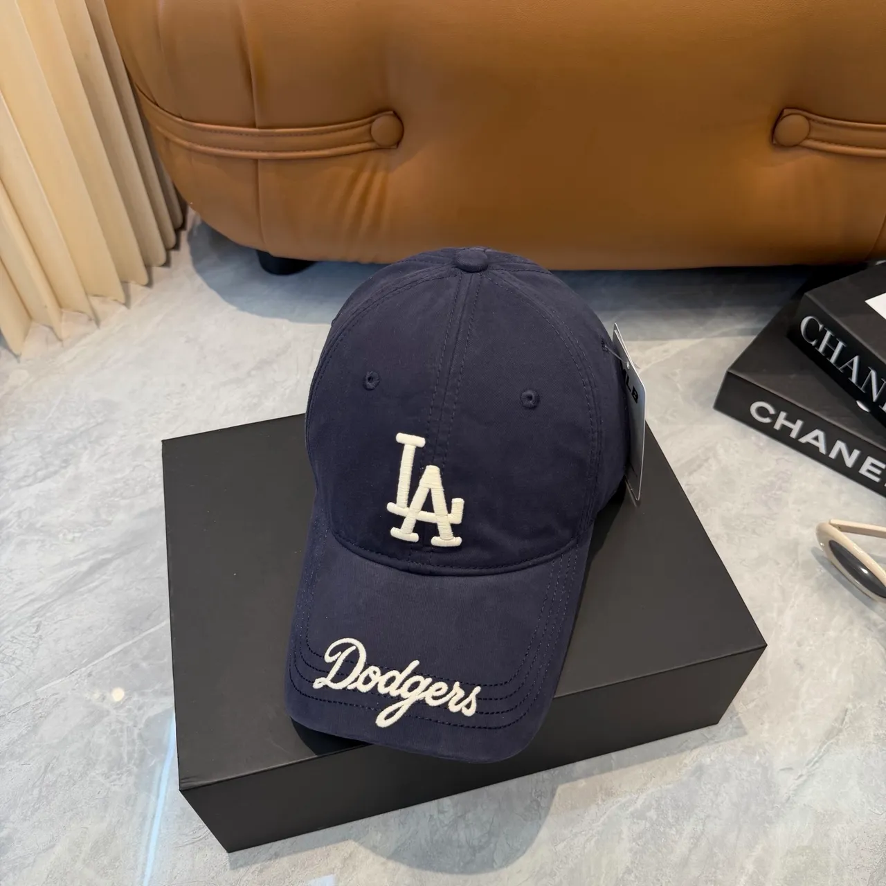 New Era Casquette de baseball Navy White structurée avec logo brodé 2