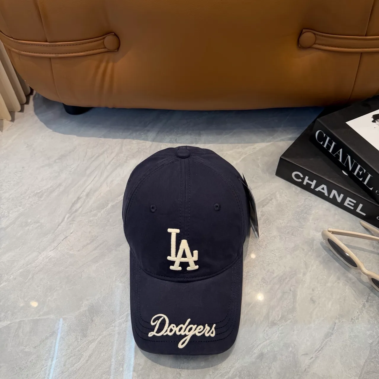 New Era Casquette de baseball Navy White structurée avec logo brodé 3