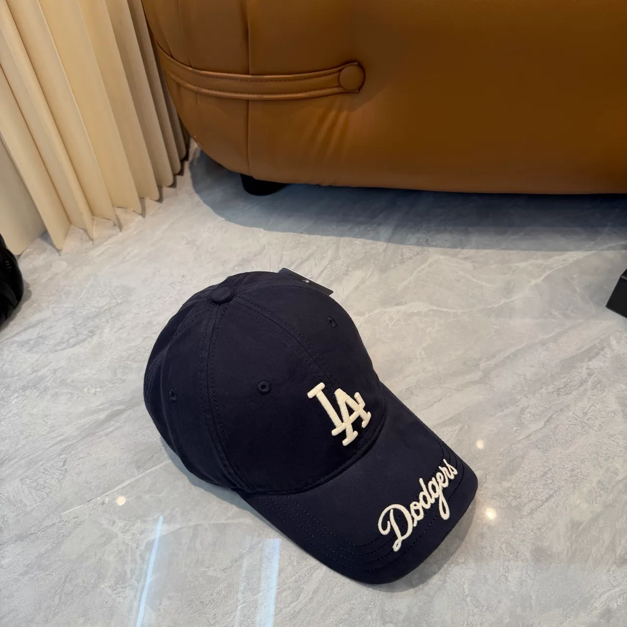New Era Casquette de baseball Navy White structurée avec logo brodé 4