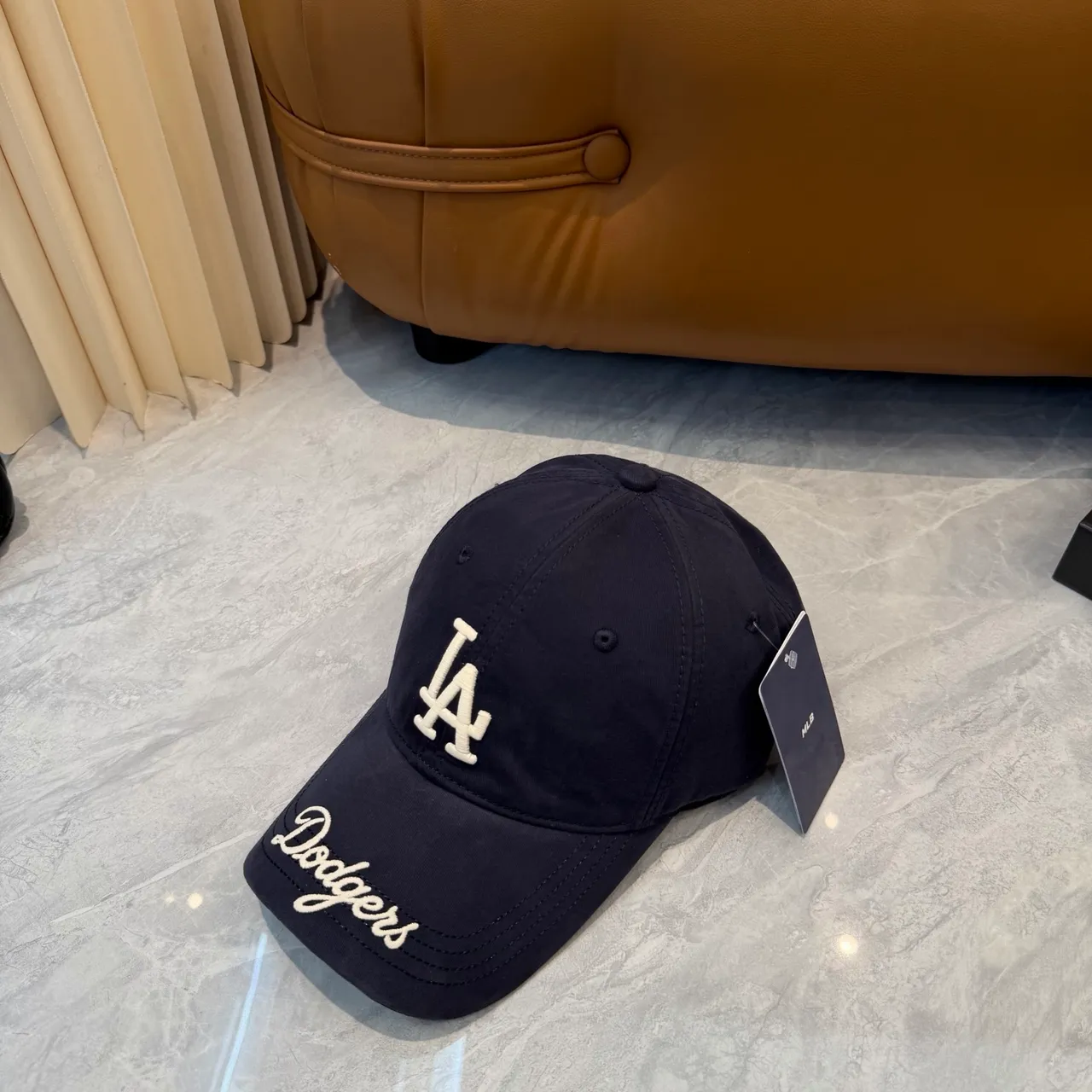 New Era Casquette de baseball Navy White structurée avec logo brodé 5