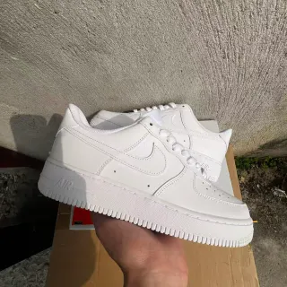 Nike Air Force 1 All-White Lifestyle Sneakers