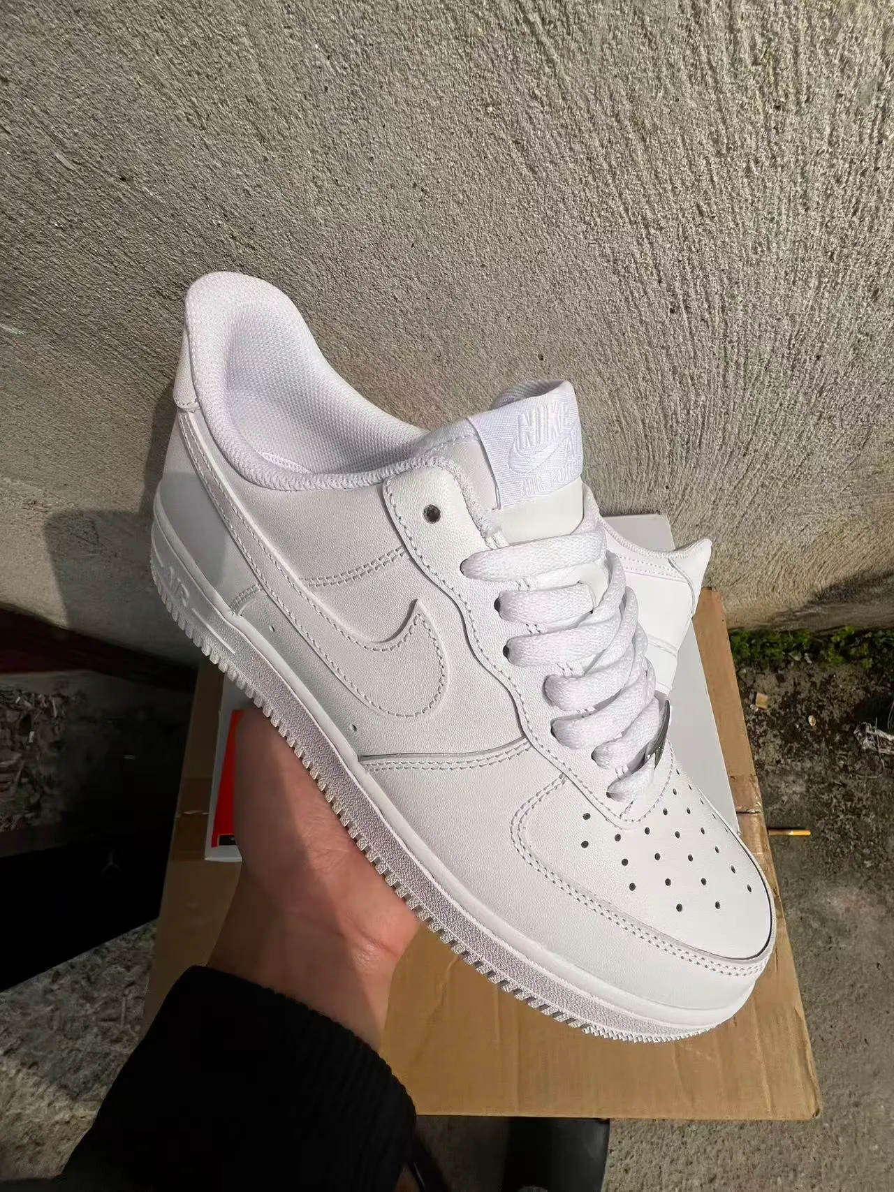 Nike Air Force 1 All-White Lifestyle Sneakers 2
