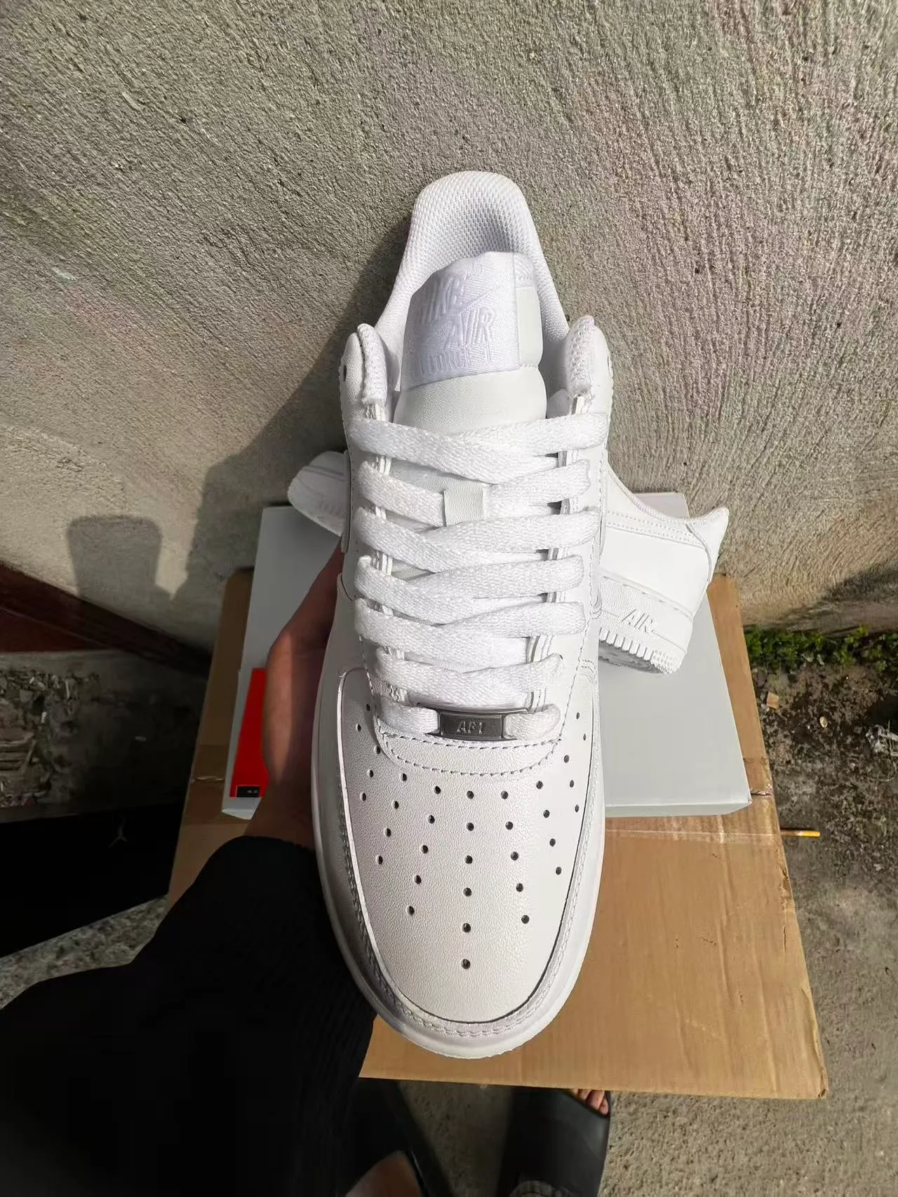 Nike Air Force 1 All-White Lifestyle Sneakers 3