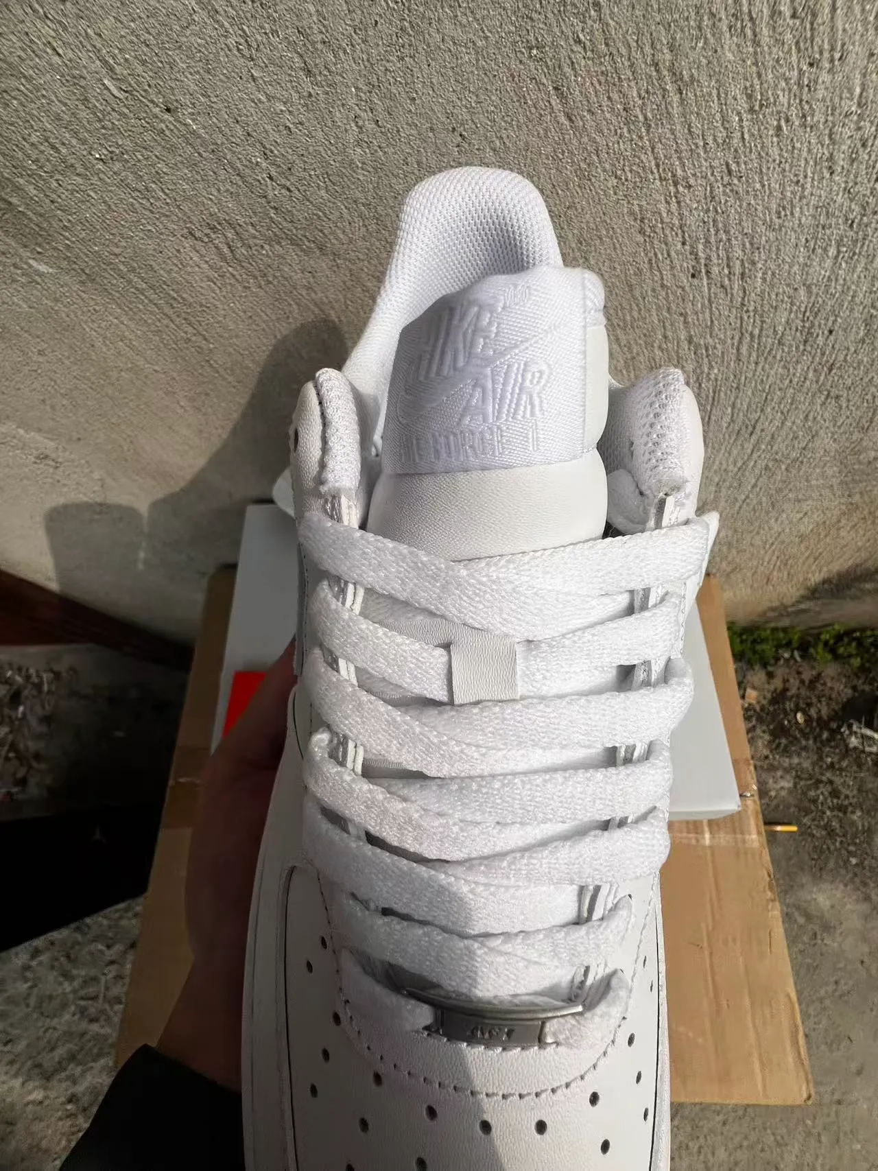Nike Air Force 1 All-White Lifestyle Sneakers 4