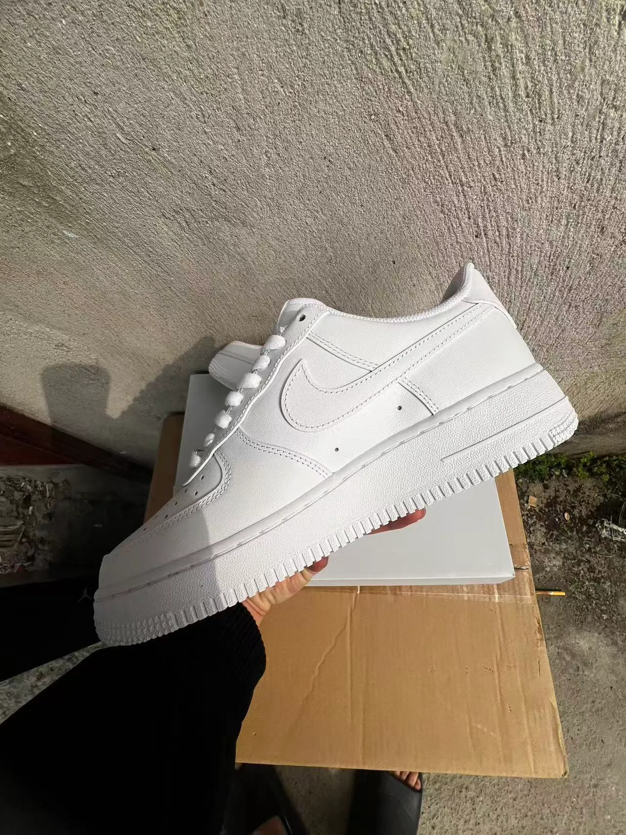 Nike Air Force 1 All-White Lifestyle Sneakers 5