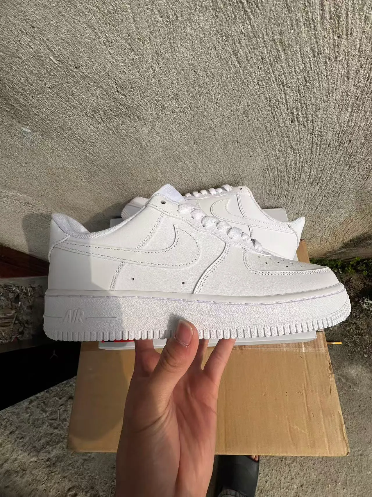 Nike Air Force 1 All-White Lifestyle Sneakers 7