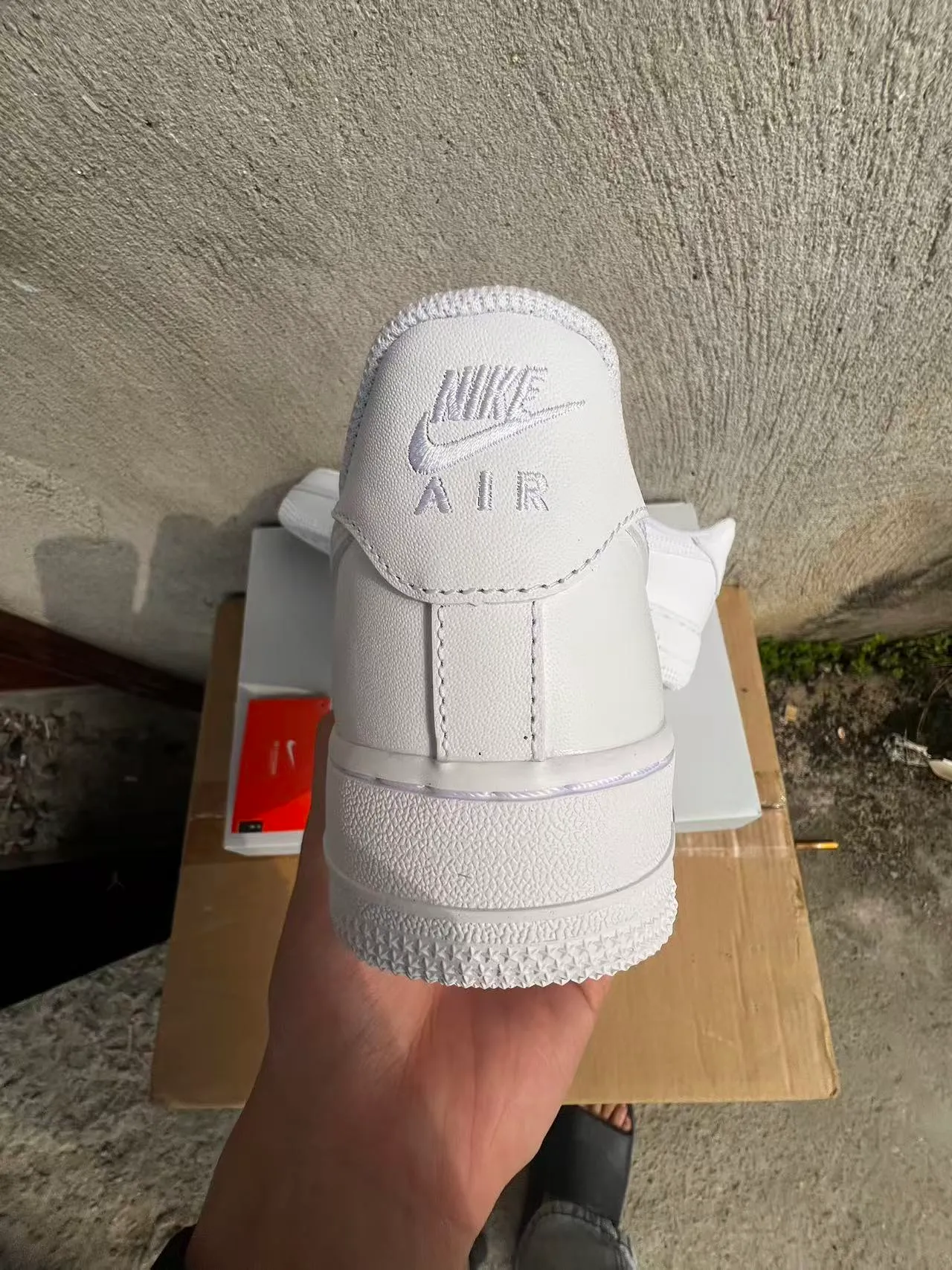 Nike Air Force 1 All-White Lifestyle Sneakers 8