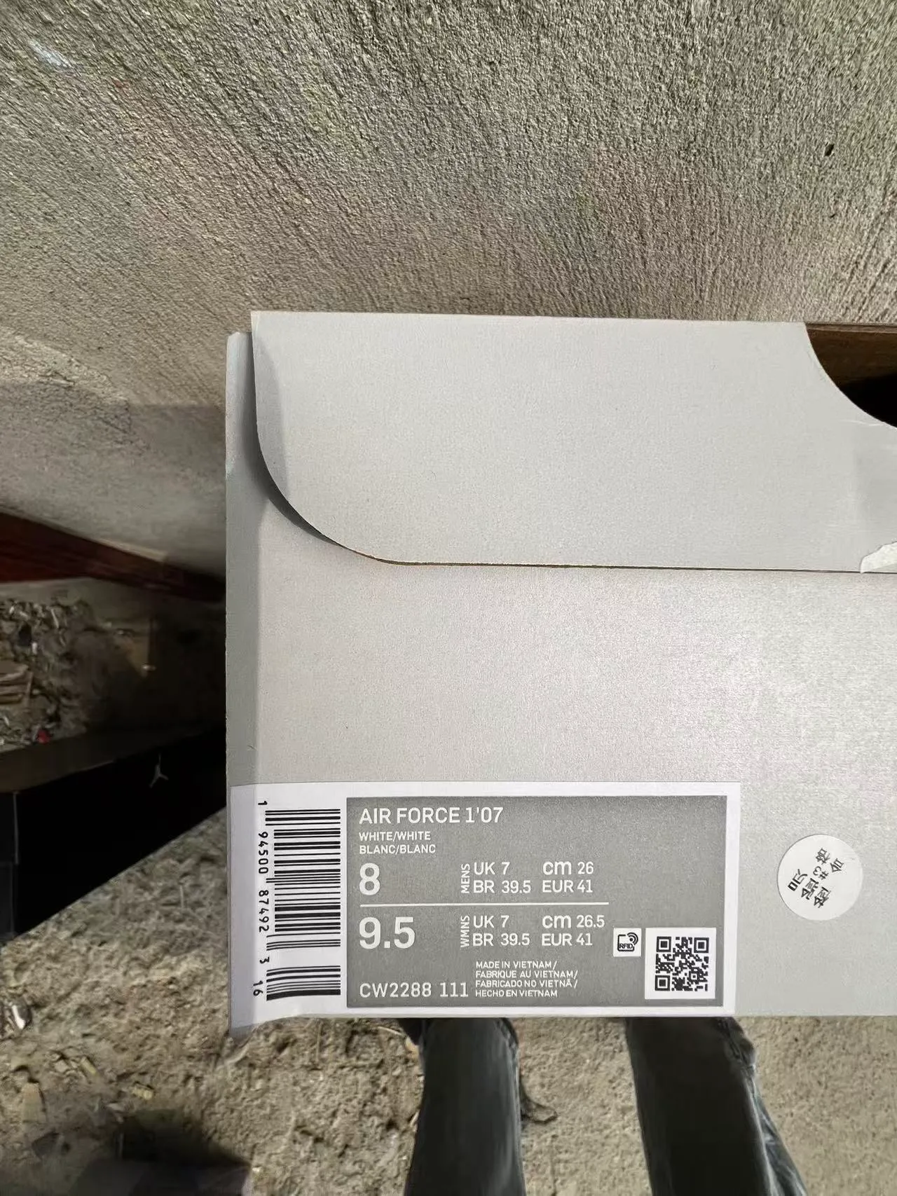 Nike Air Force 1 All-White Lifestyle Sneakers 10