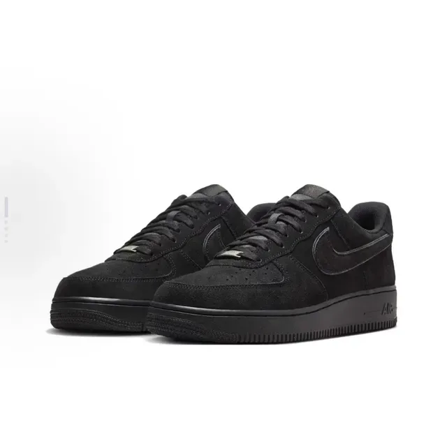 Nike Air Force 1 Black Monochrome Lifestyle Sneakers 4