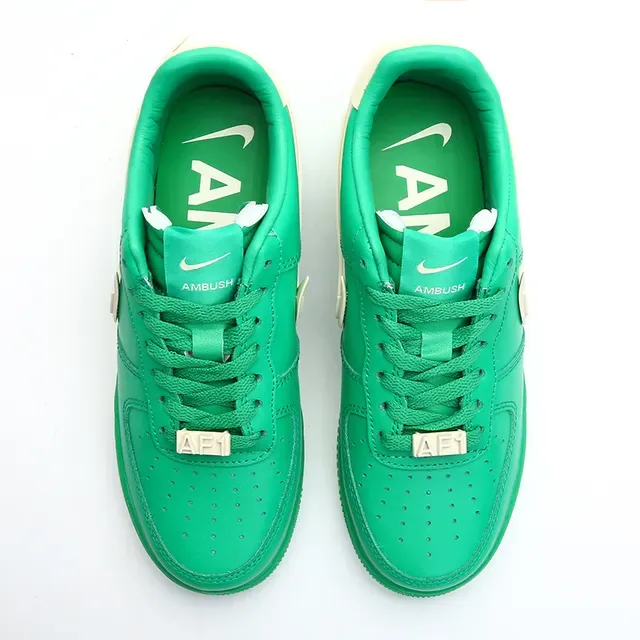 Nike Air Force 1 Green and Beige Lifestyle Sneakers 3