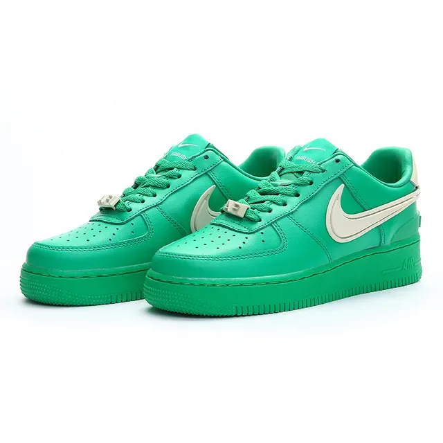 Nike Air Force 1 Green and Beige Lifestyle Sneakers 9