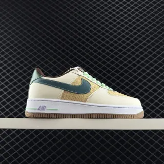Nike Air Force 1 Low बेज़ जैतून हरा बुना हुआ लाइफस्टाइल स्नीकर