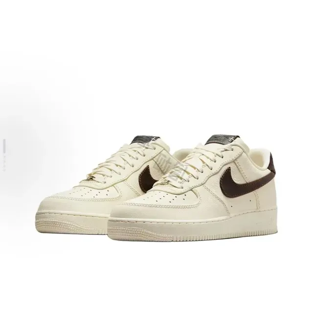 Nike Air Force 1 Low Off-White Burgundy Suede Lifestyle Sneakers 5