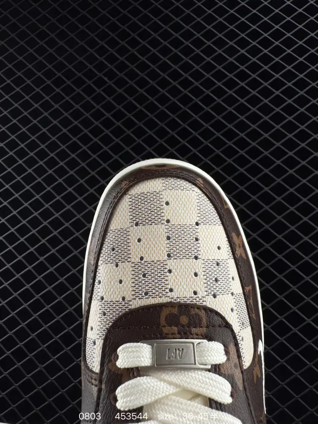 Nike Air Force 1 Monogram Print Low-Top Lifestyle Sneakers 3