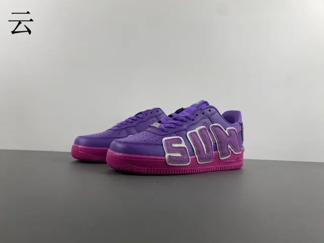 Nike Air Force 1 Purple and Pink Lifestyle Sneakers 2