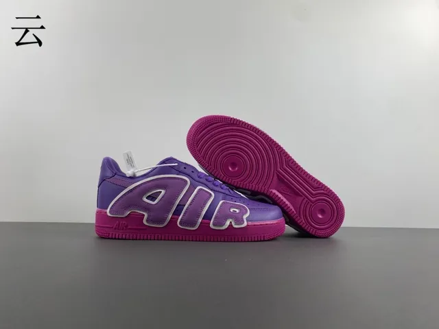 Nike Air Force 1 Purple and Pink Lifestyle Sneakers 3