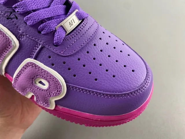 Nike Air Force 1 Purple and Pink Lifestyle Sneakers 4