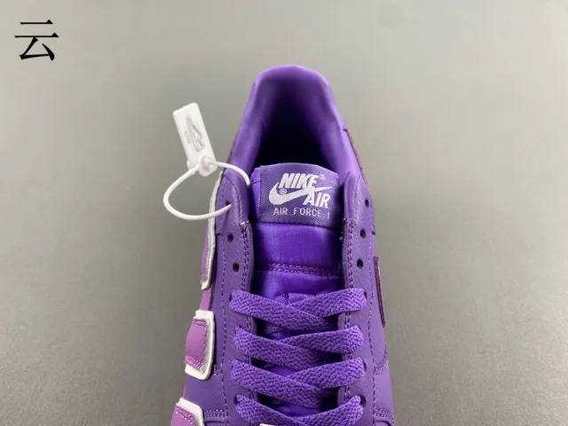 Nike Air Force 1 Purple and Pink Lifestyle Sneakers 7