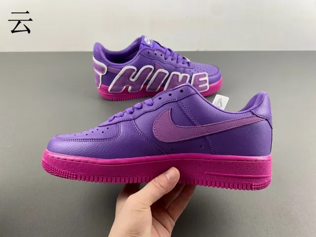 Nike Air Force 1 Purple and Pink Lifestyle Sneakers 8