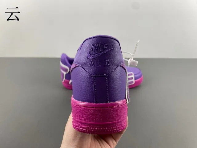 Nike Air Force 1 Purple and Pink Lifestyle Sneakers 9