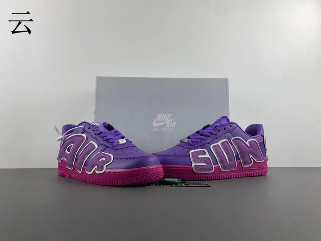 Nike Air Force 1 Purple and Pink Lifestyle Sneakers 14
