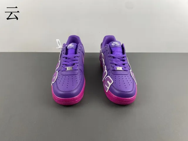Nike Air Force 1 Purple and Pink Lifestyle Sneakers 15