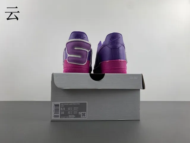 Nike Air Force 1 Purple and Pink Lifestyle Sneakers 16