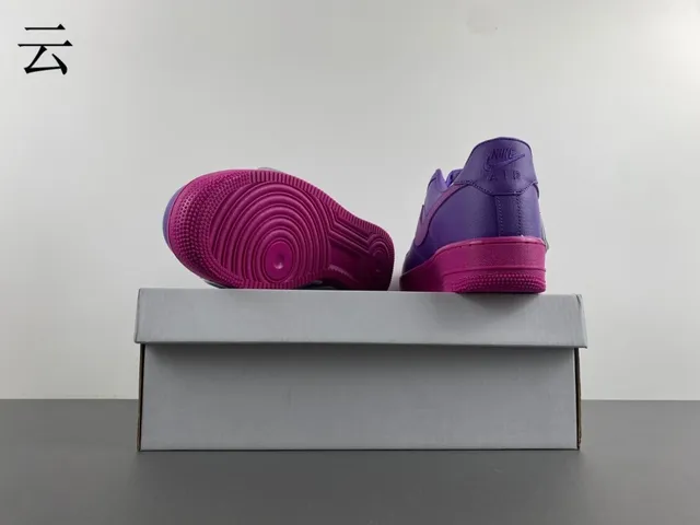 Nike Air Force 1 Purple and Pink Lifestyle Sneakers 18