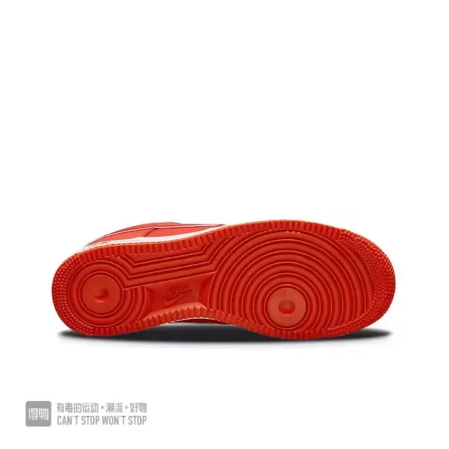 Nike Air Force 1 Red and White Lifestyle Sneakers 2
