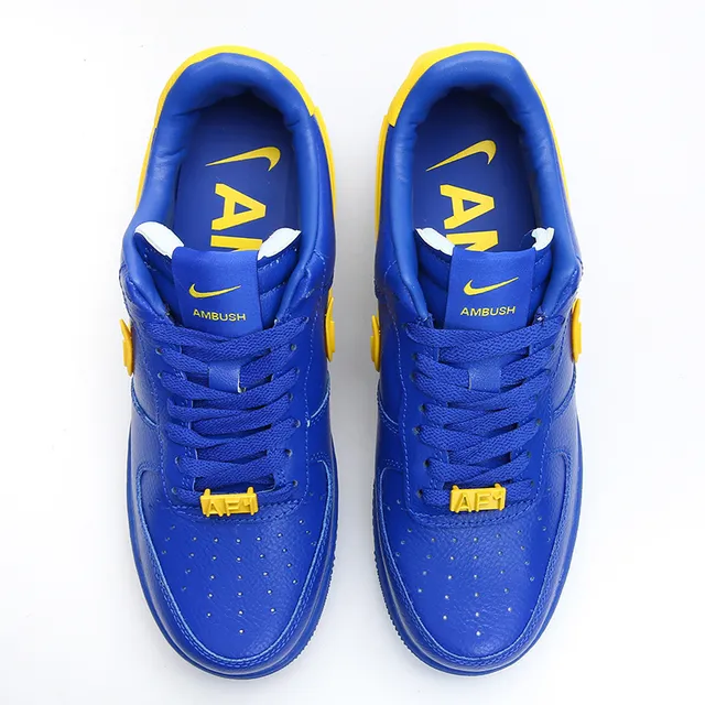 Nike Air Force 1 Royal Blue and Yellow Lifestyle Sneakers 3