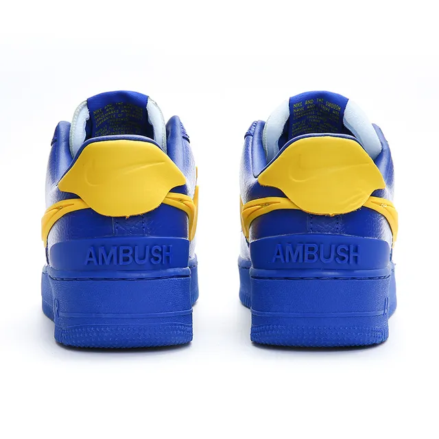 Nike Air Force 1 Royal Blue and Yellow Lifestyle Sneakers 7