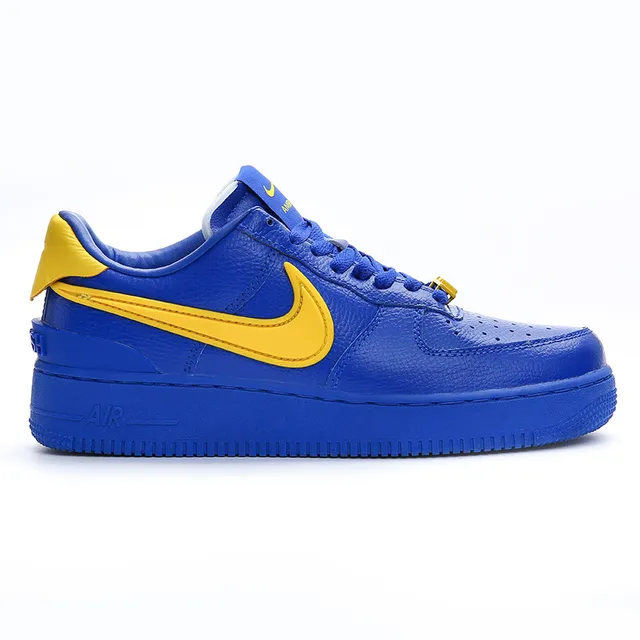 Nike Air Force 1 Royal Blue and Yellow Lifestyle Sneakers 8