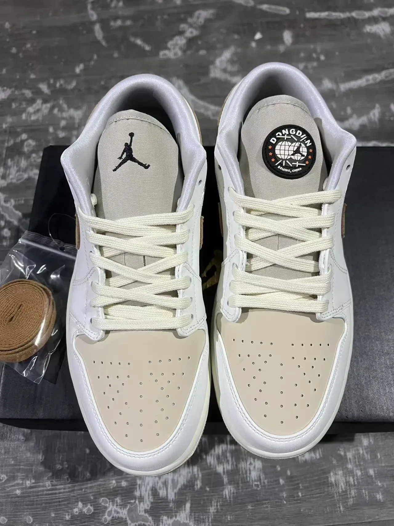 Nike Air Force 1 White and Beige Lifestyle Sneakers 9