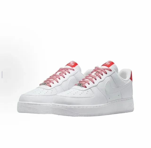 Nike Air Force 1 Blanc et Rouge Sneakers Lifestyle 4