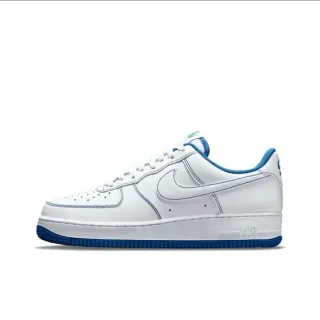 Nike Air Force 1 White and Royal Blue Lifestyle Sneakers