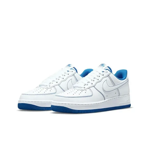 Nike Air Force 1 Blanc et Bleu Royal Sneakers Lifestyle 2