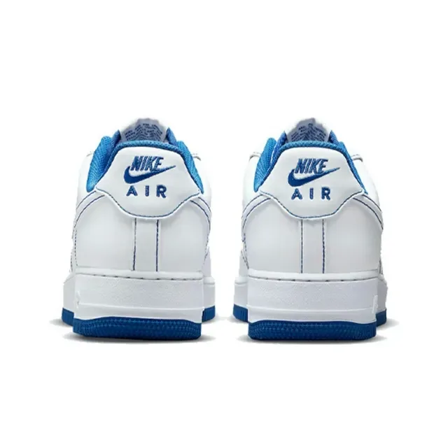 Nike Air Force 1 Blanc et Bleu Royal Sneakers Lifestyle 4
