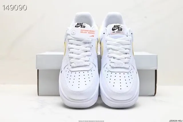 Nike Air Force 1 White Beige Pink Lifestyle Sneakers 6