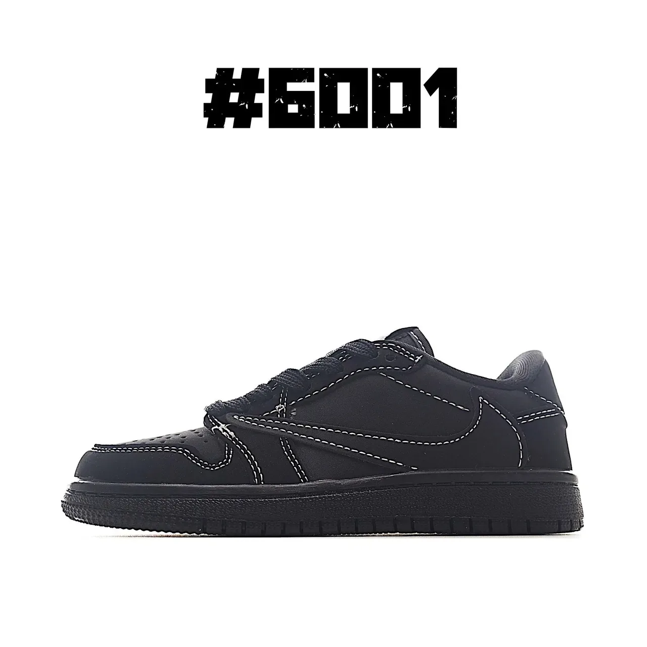 Nike Air Jordan 1 Low Black Light Blue Lifestyle Sneakers 7