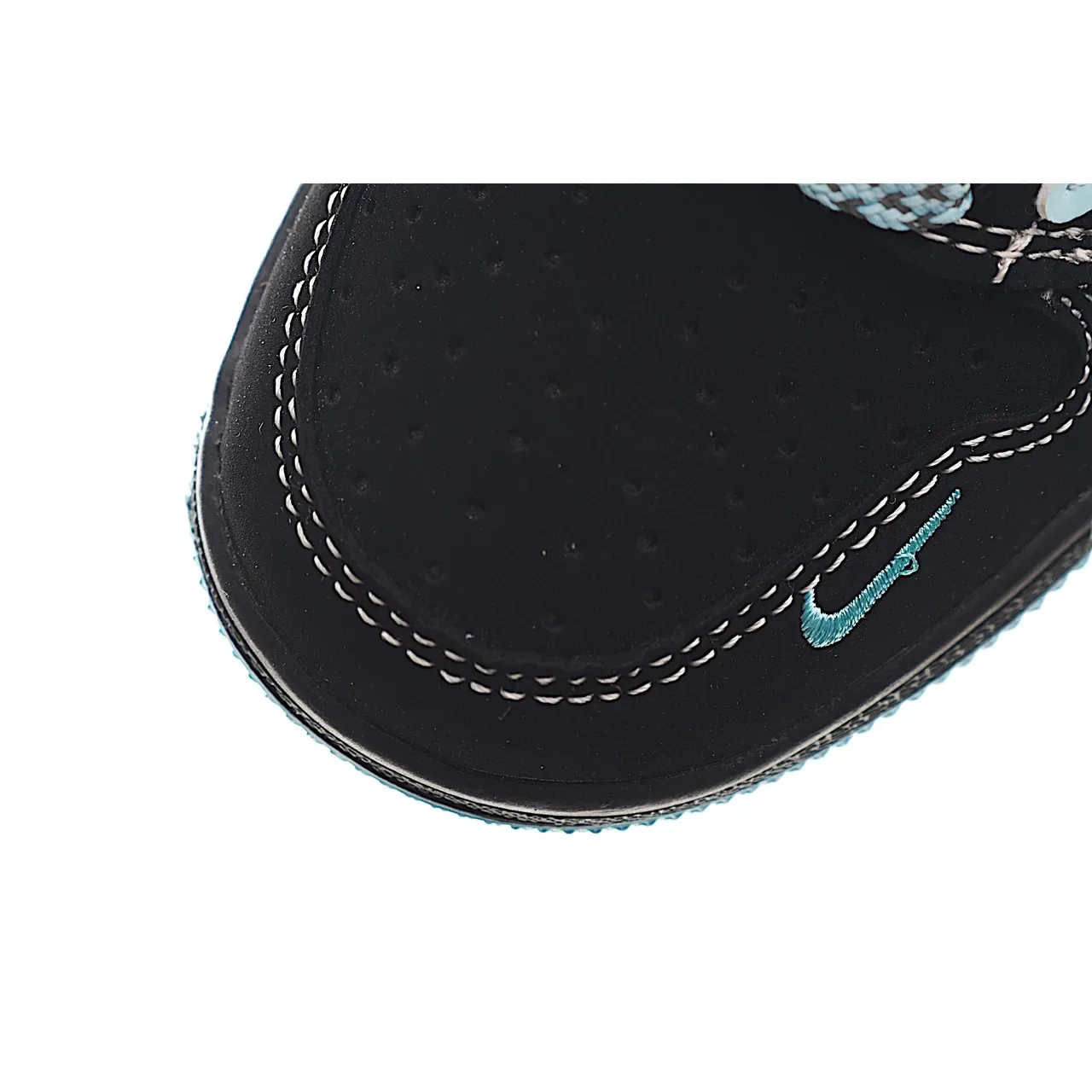 Nike Air Jordan 1 Low Black Light Blue Lifestyle Sneakers 18