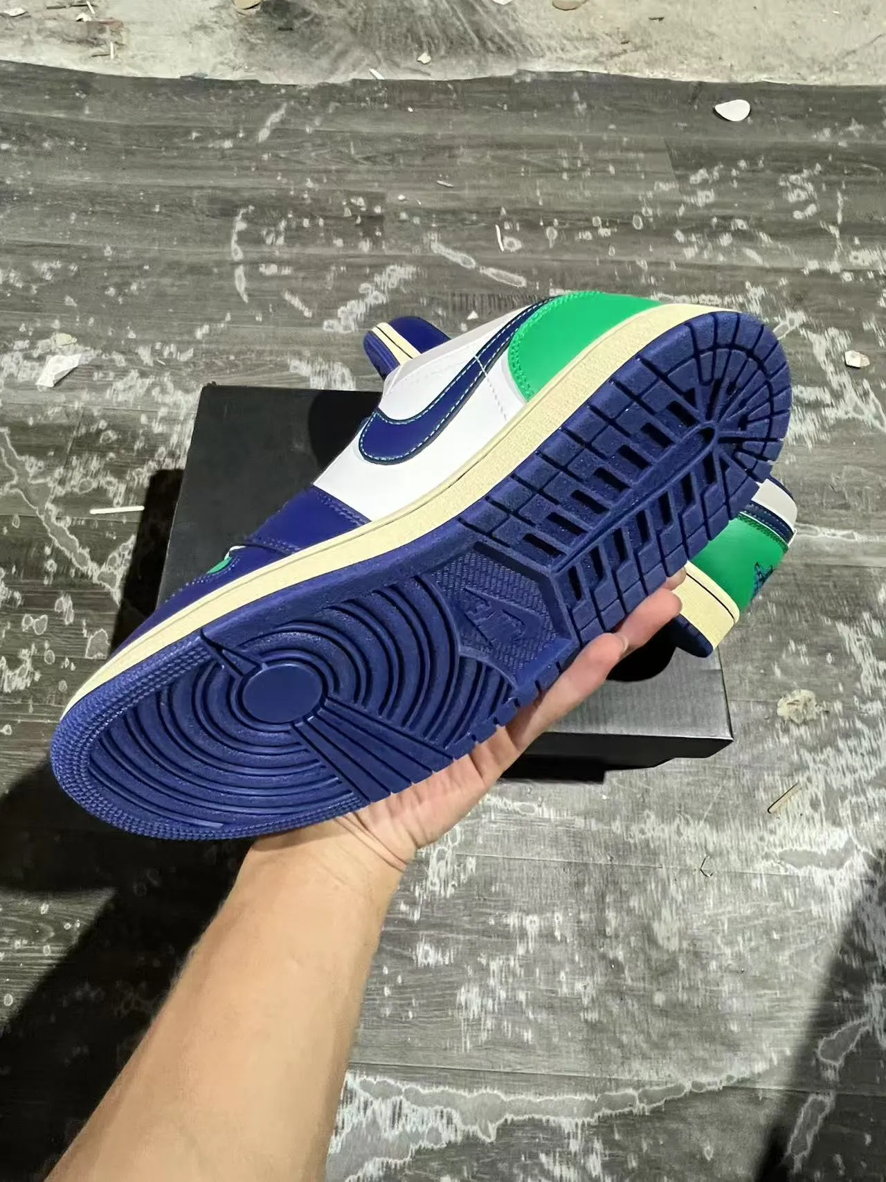 Nike Air Jordan 1 Low Color-Blocked Lifestyle Sneakers 6