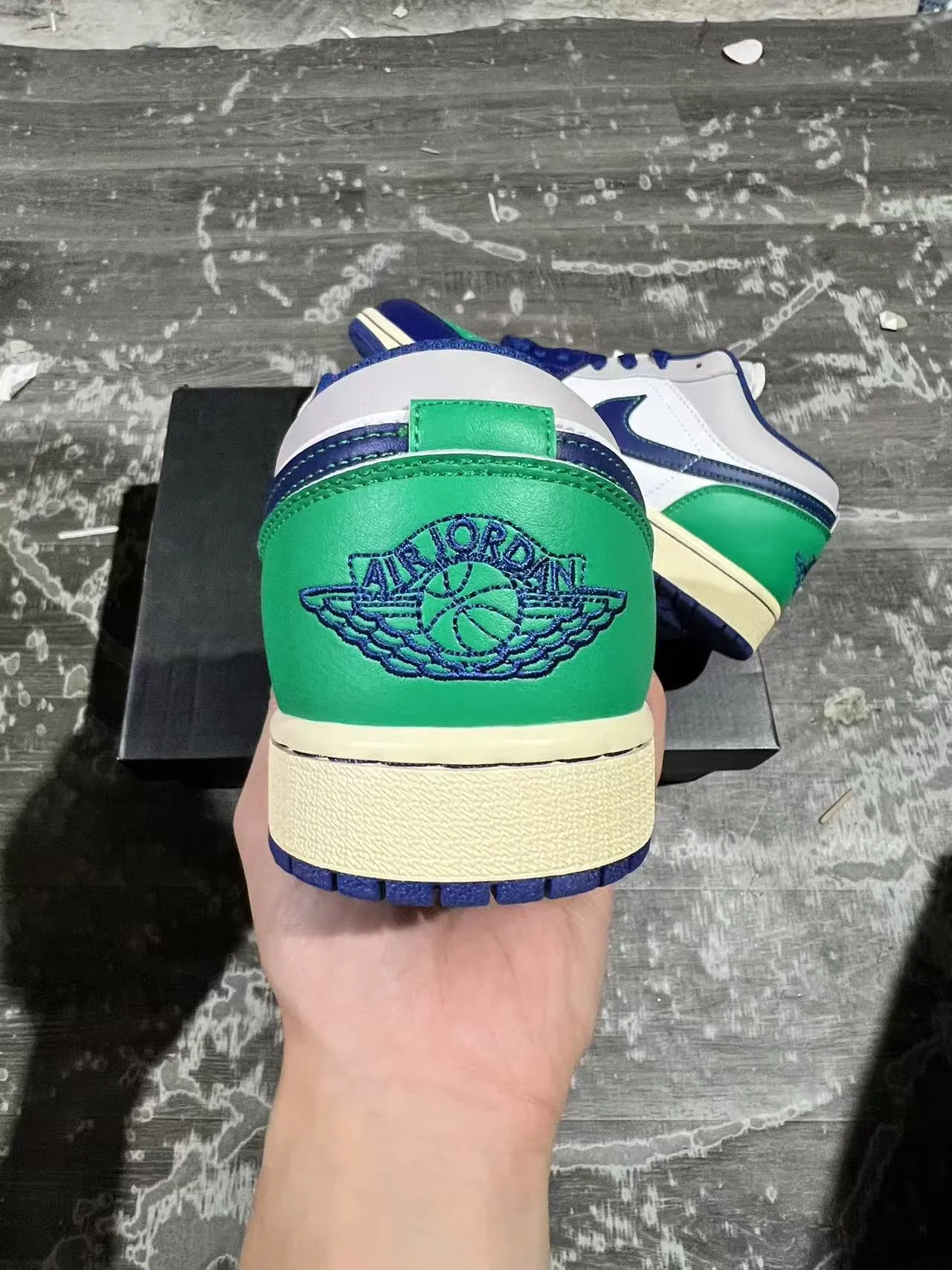 Nike Air Jordan 1 Low Color-Blocked Lifestyle Sneakers 8