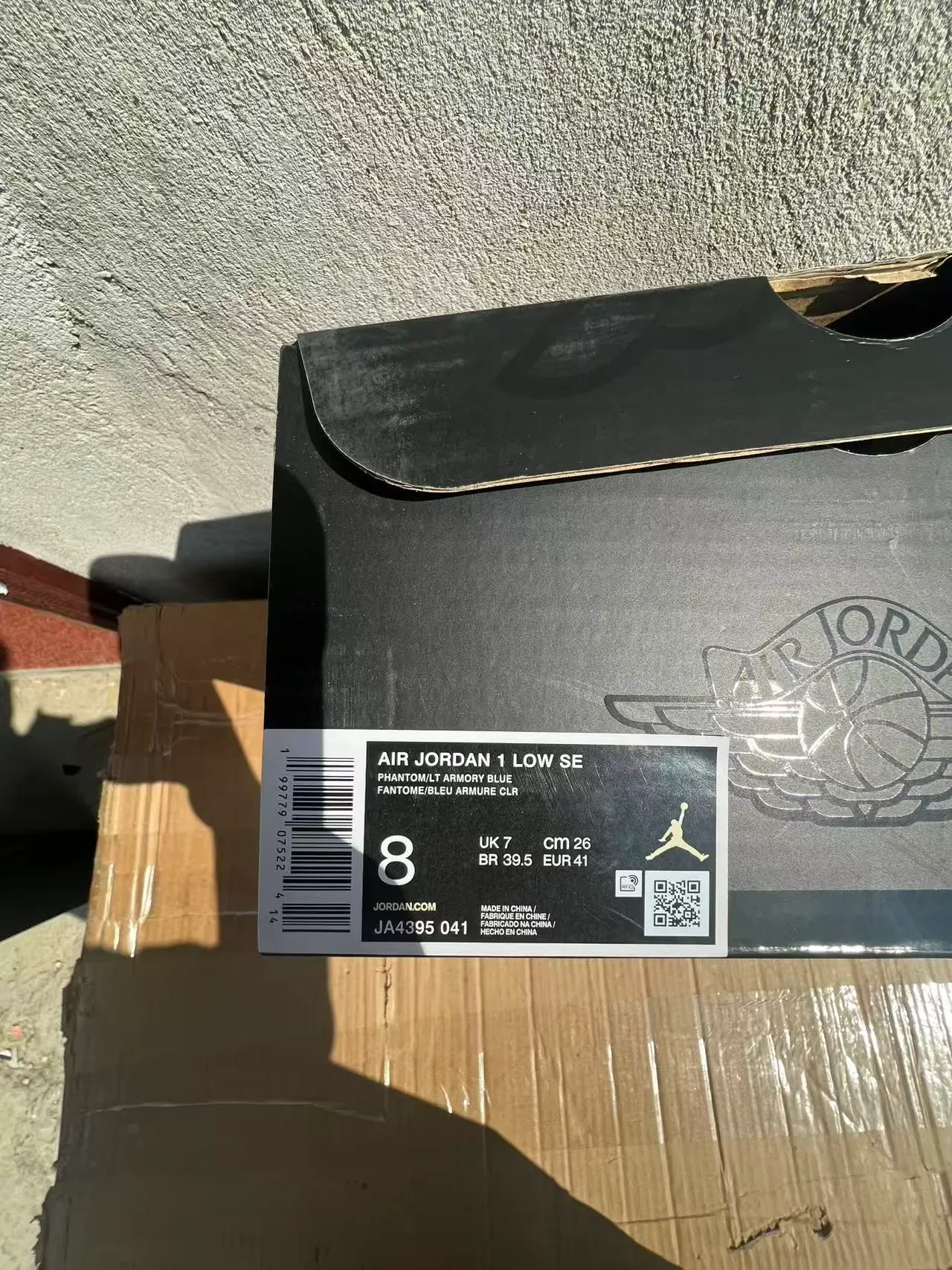 Nike Air Jordan 1 Low Denim and Leather Lifestyle Sneakers 10
