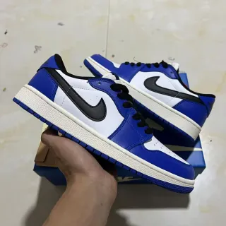 Nike Air Jordan 1 Low Royal Blue White Black Lifestyle Sneakers