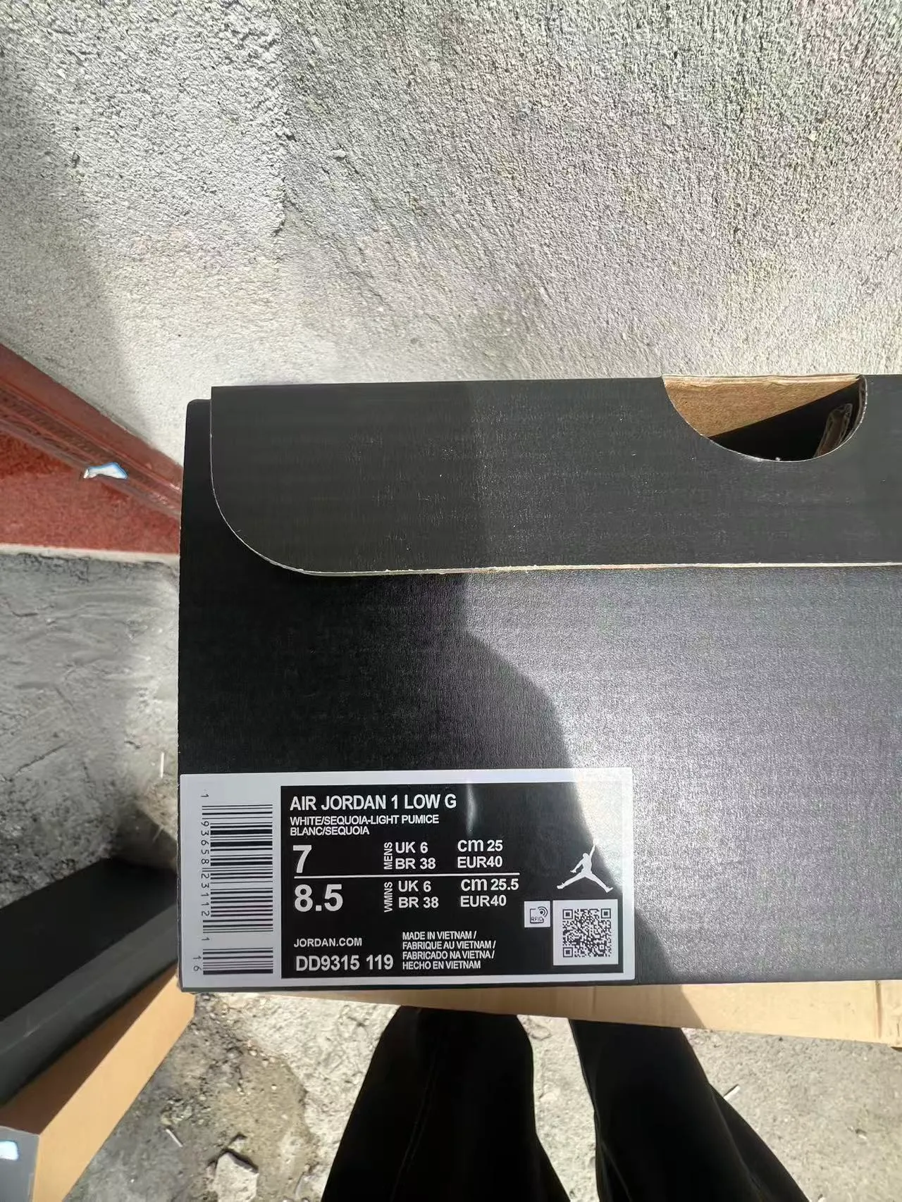 Nike Air Jordan 1 Low White Black Gray Pink Lifestyle Sneakers 10