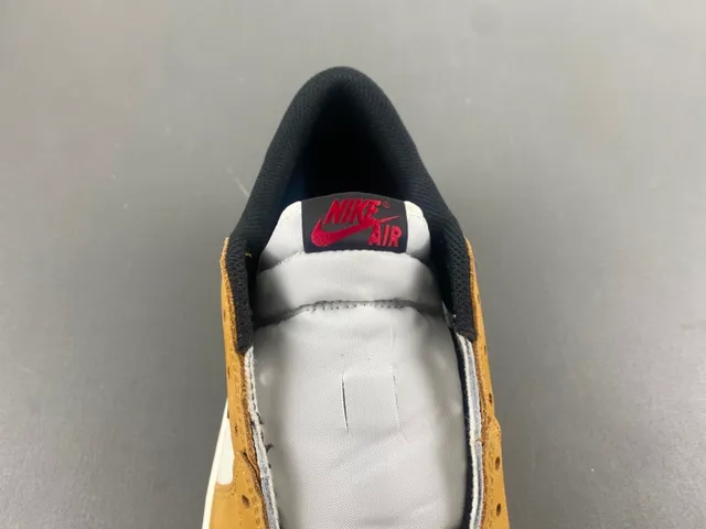 Nike Air Jordan 1 Low White Tan Black Lifestyle Sneakers 6
